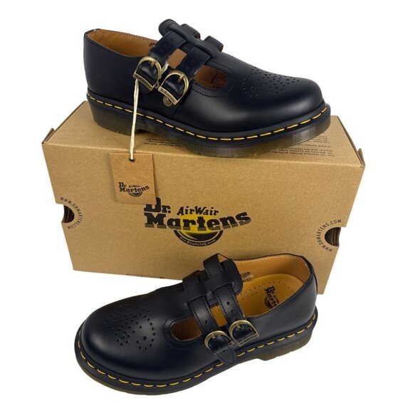 Dr. Martens 8065 Mary Jane Black Smooth Leather Womens Shoes UK 6, EU 39, US 8 - Picture 1 of 11